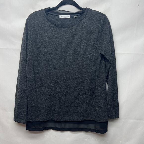 Patrizia Luca Milano Charcoal Pullover Women's Sweater Size medium - Picture 1 of 11